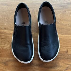 Birkenstock Oswego Men's Black Leather Slip-Ons